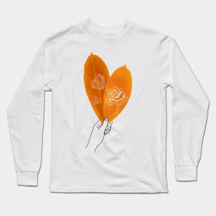 Art on Leaves Long Sleeve T-Shirt